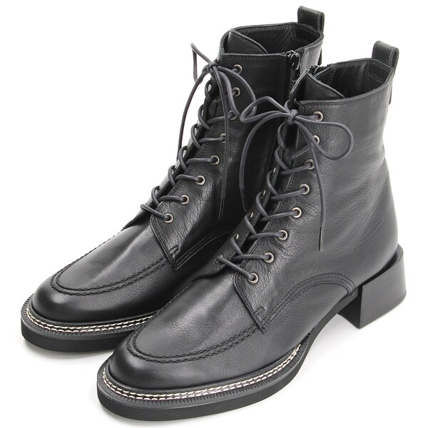 ランバン オン ブルー（LANVIN en Bleu）/レースアップショートブーツ