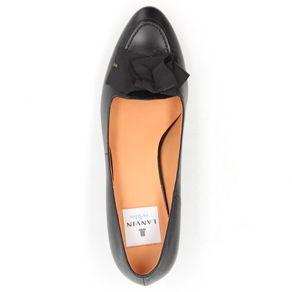 ランバン オン ブルー（LANVIN en Bleu）/グログランリボンアーモンドトゥパンプス_12