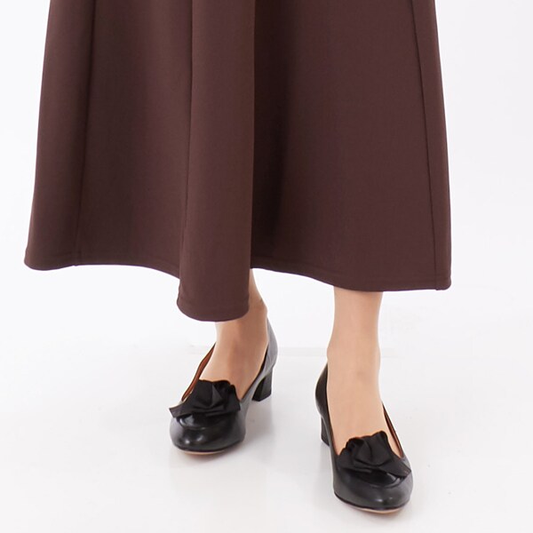 ランバン オン ブルー（LANVIN en Bleu）/グログランリボンアーモンドトゥパンプス_14