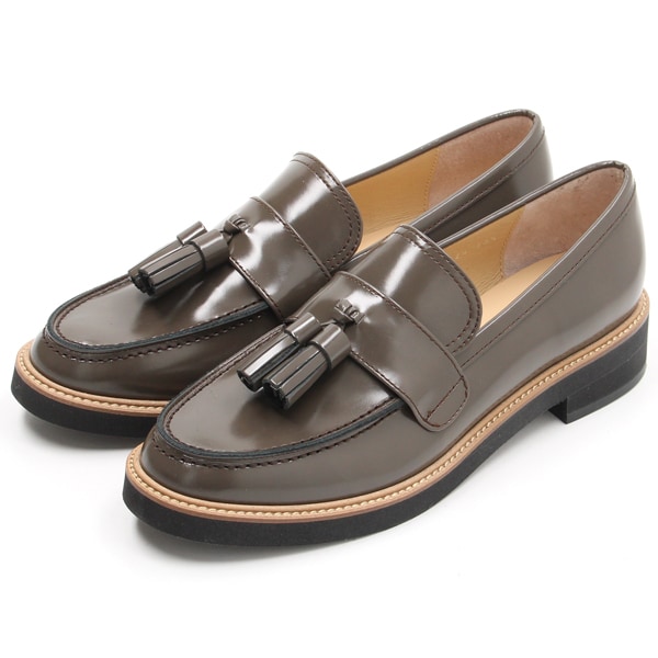 ☆新品未使用☆tsumori chisato WALK タッセルローファー黒茶 ツモリチサト ウォーク tsumori chisato WALK タッセル
