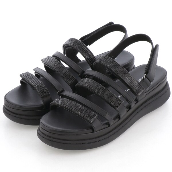 ツモリチサト ウォーク/マルチストラップラインストーンサンダル