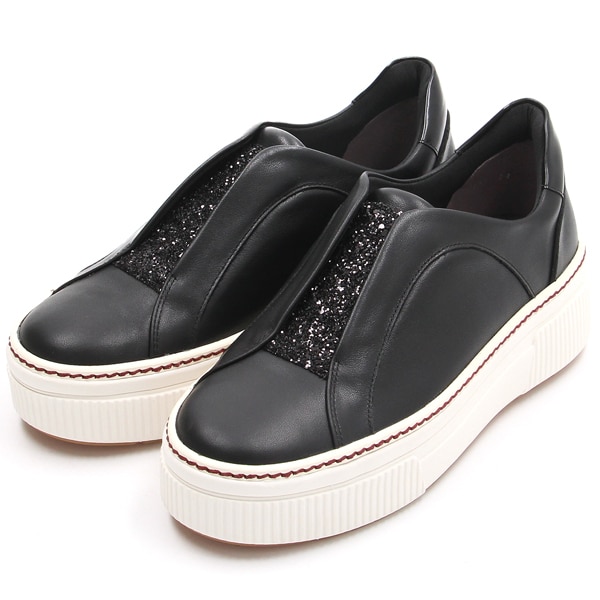 ツモリチサト ウォーク（tsumori chisato WALK）/厚底グリッタースリッポンスニーカー