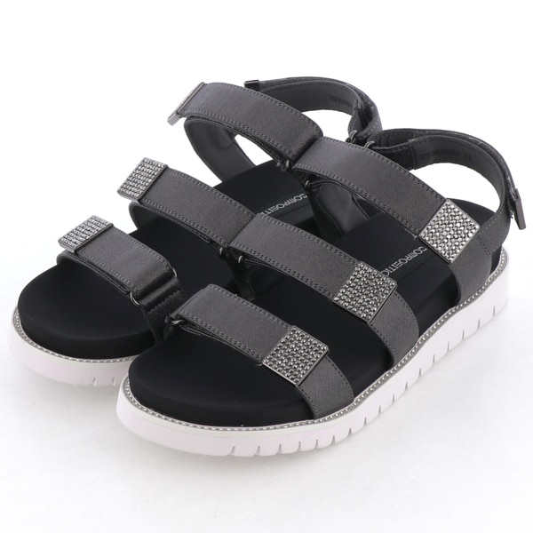 コンポジション9（composition9）/シャイニーベルクロストラップコンフォートサンダル