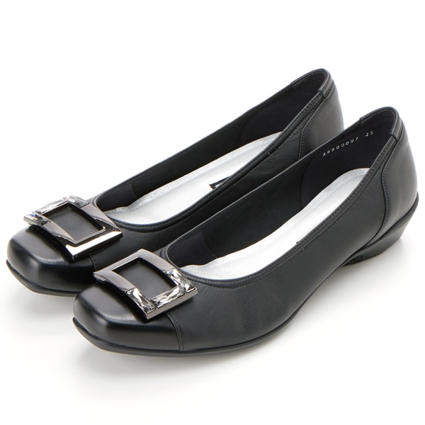 コンポジション9（composition9）/【大きいサイズ】バックルモチーフスタイリッシュコンフォートパンプス