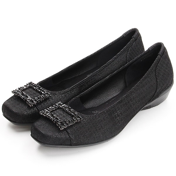 コンポジション9（composition9）/【大きいサイズ】ビジューモチーフスタイリッシュコンフォートパンプス