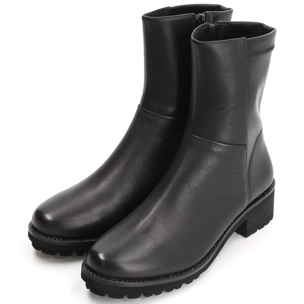 コンポジション9（composition9）/【大きいサイズ】バックストレッチコンフォートショートブーツ