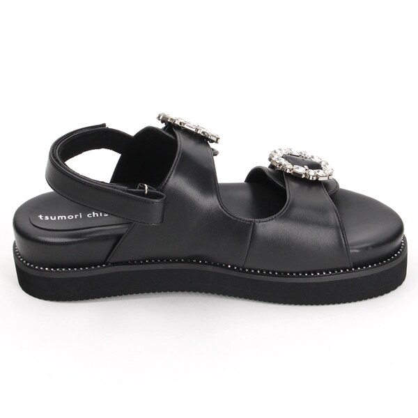 ツモリチサト ウォーク/ビジューモチーフフットベッドサンダルの通販は