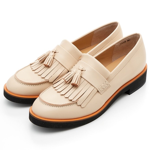 ツモリチサト ウォーク（tsumori chisato WALK）/【大きいサイズ】タッセルモチーフフリンジローファー