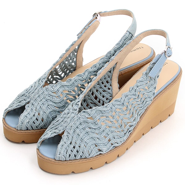 ツモリチサト ウォーク（tsumori chisato WALK）/【大きいサイズ】厚底バックストラップメッシュサンダル_1