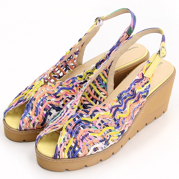ツモリチサト ウォーク（tsumori chisato WALK）/【大きいサイズ】厚底バックストラップメッシュサンダル_3