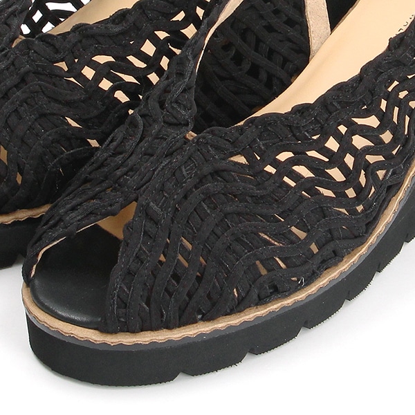 ツモリチサト ウォーク（tsumori chisato WALK）/【大きいサイズ】厚底バックストラップメッシュサンダル_4