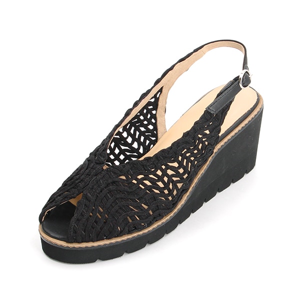 ツモリチサト ウォーク（tsumori chisato WALK）/【大きいサイズ】厚底バックストラップメッシュサンダル_6