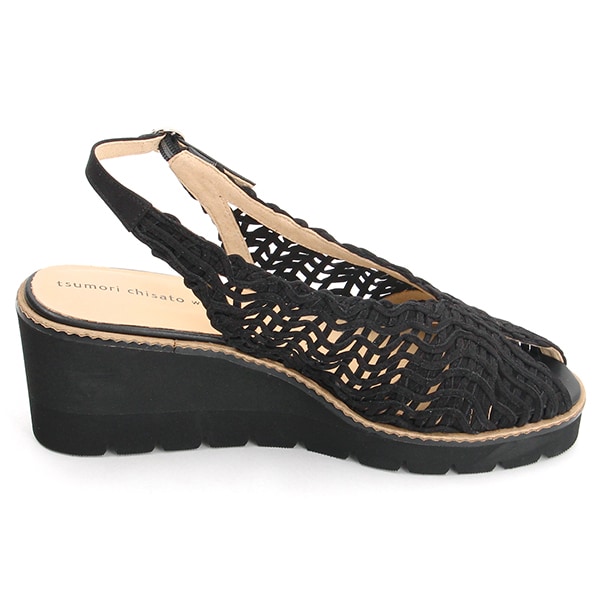 ツモリチサト ウォーク（tsumori chisato WALK）/【大きいサイズ】厚底バックストラップメッシュサンダル_11