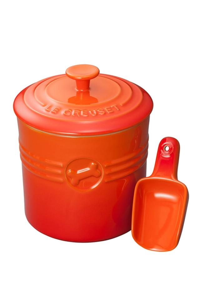 ル・クルーゼ（LE CREUSET）/ペットフード・コンテナー　（スクープ付き）