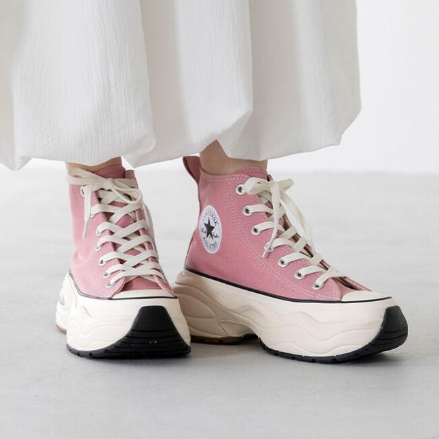 【NEW】ウェレッグセレクト（welleg select）/オールスターアール ALL STAR R リサイクル素材 厚底 スニーカー