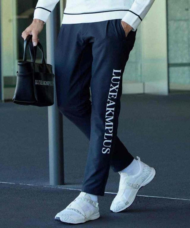 リュクスエイケイエムプラス（LUXEAKMPLUS）/LUXEAKMPLUS ゴルフ サイドロゴグラフェンストレッチロングパンツ