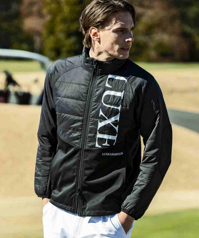 リュクスエイケイエムプラス（LUXEAKMPLUS）/LUXEAKMPLUS ゴルフ フロントロゴ軽量ナイロンジャケット