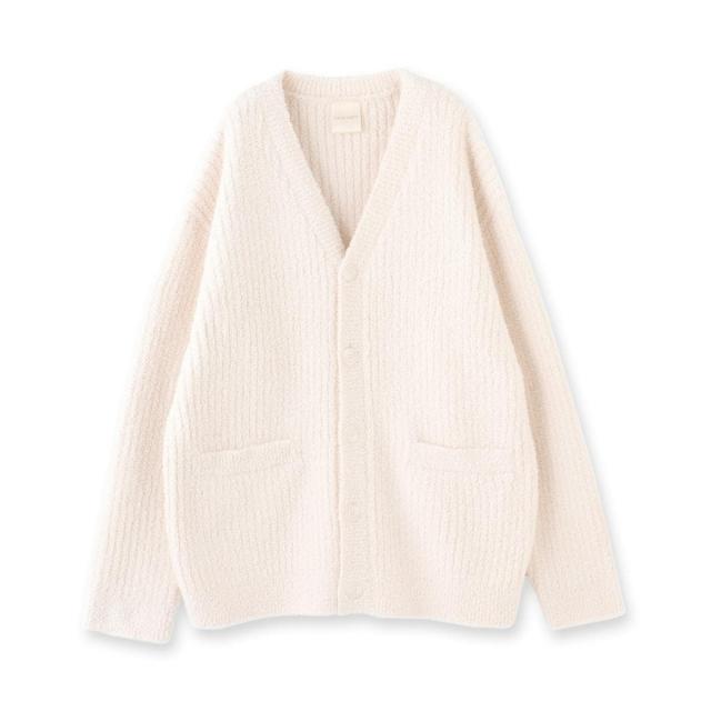 フランデランジェリー（fran de lingerie）/ふわふわ＆さらさらの極上手触りユニセックスが嬉しい楽ちんニット 「パウダーもこ ガウン…