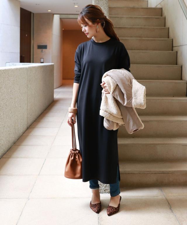 アンドミー きれいめ ポンチ 長袖 クルーネック ワンピースの通販はau Pay マーケット Brand Square By Oioi ブランド スクエアbyマルイ