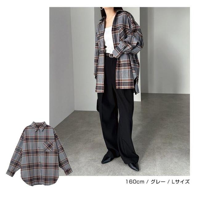 アンドミー（andme）/チェック柄 衿付き シャツの通販はau PAY