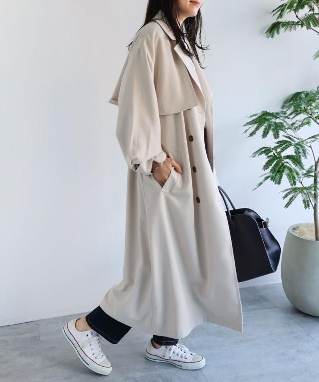 アンドミー/タックスリーブ トレンチコートの通販は