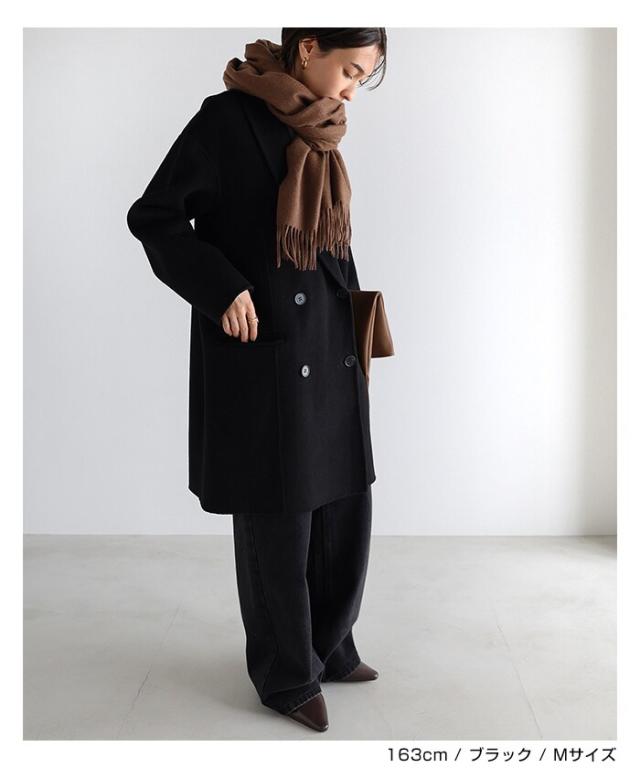 evernavy エバーネービー Mロングコートブラック evernavy エバーネービー Mロングコートブラック evernavy エバー