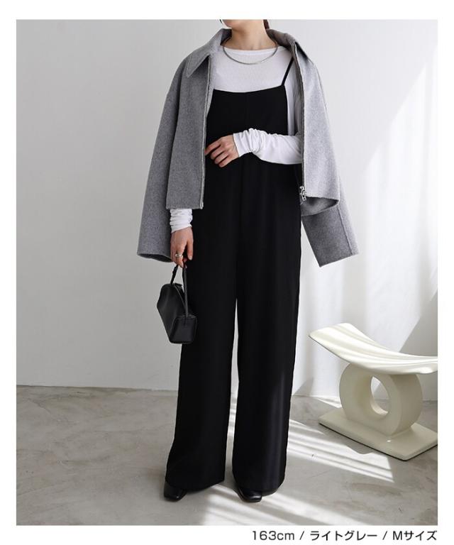 エバーネイビー（evernavy）/リバー ジップ ショート コート evernavy