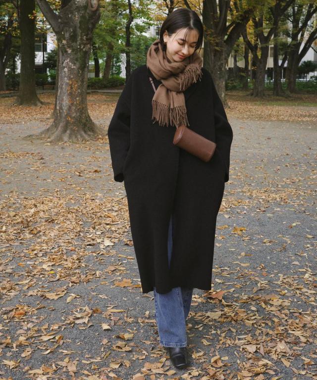 エバーネイビー（evernavy）/リバー ロング コクーン コート evernavy