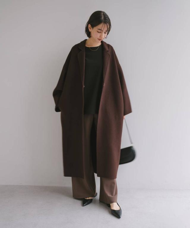 エバーネイビー（evernavy）/リバー ロング コクーン コート evernavy