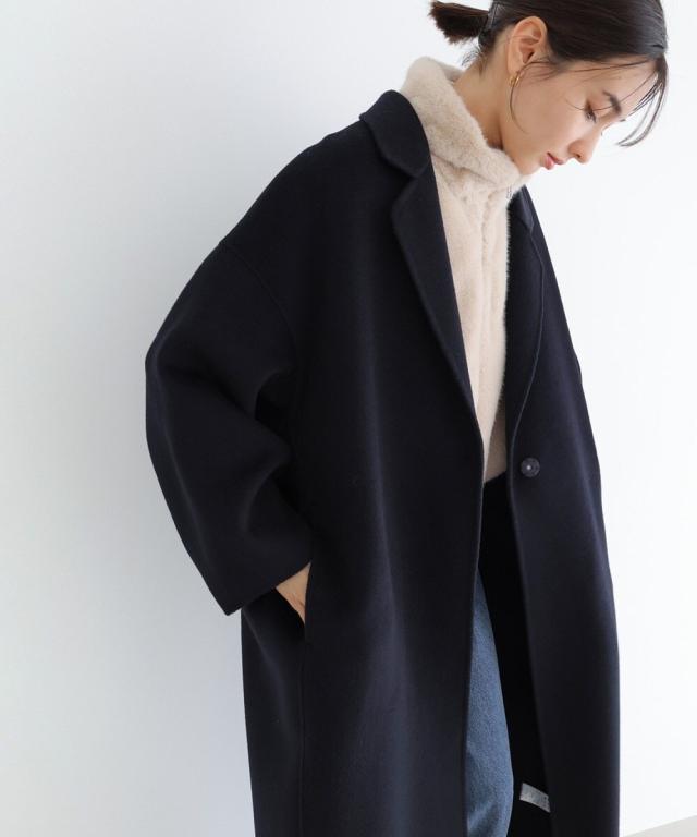 エバーネイビー（evernavy）/リバー ロング コクーン コート