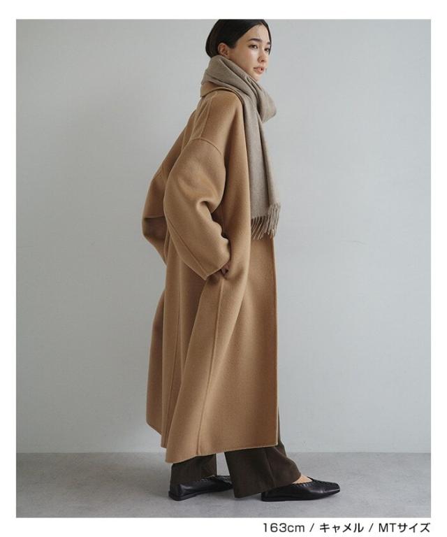 エバーネイビー（evernavy）/リバー ロング コクーン コート evernavy