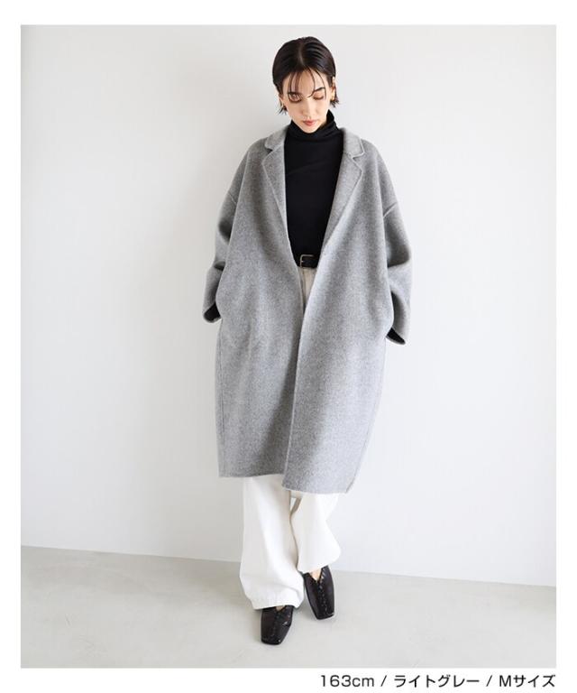 evernavy リバーロングコクーンコート リバー ロング コクーン コート evernavy エバーネイビー
