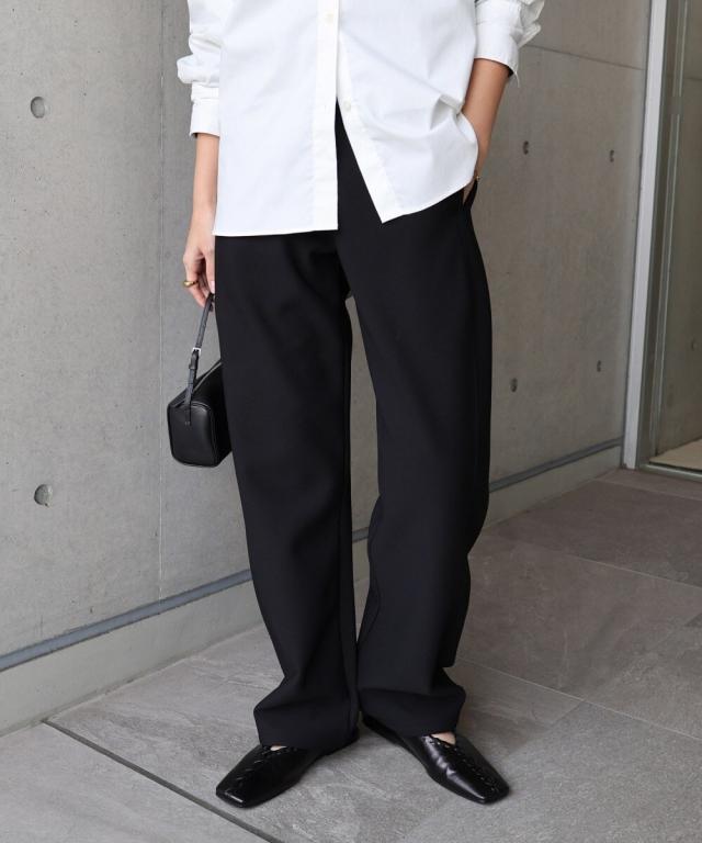 エバーネイビー（evernavy）/裏起毛 ポンチ カーブ パンツ evernavy エバーネイビー