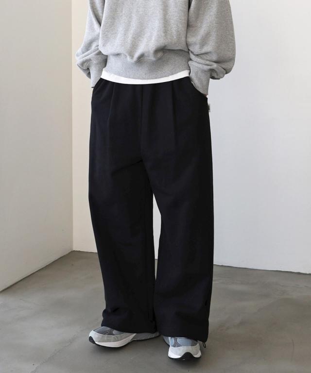 アンメ（ANME）/裏毛 スウェット タック ワイド パンツ ANME アンメ