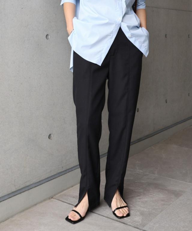 エバーネイビー（evernavy）/スリット ストレート パンツ evernavy エバーネイビー