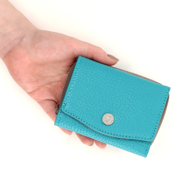 ミリュー（Milieu）/牛革 3つ折財布 ユニセックス ラム革 L字型ミニ