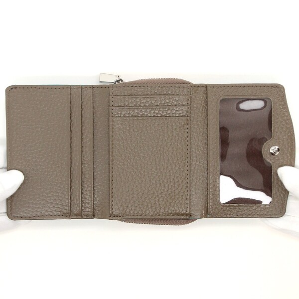 ミリュー（Milieu）/牛革 3つ折財布 ユニセックス ラム革 L字型ミニ