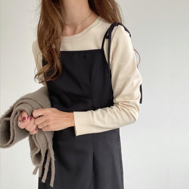 ジュノア（JUNOAH）/ショルダーリボンキャミワンピースの通販は 5,240円