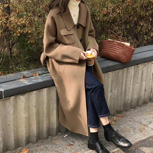 ジュノア（JUNOAH）/胸ポケットラージカラーロングコートの通販はau