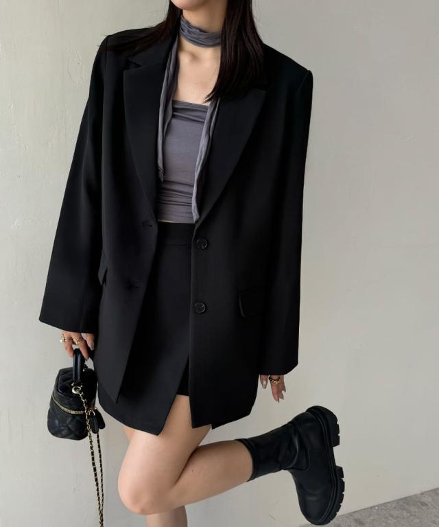 【美品】JUNO セットアップ (黒色)サイズ40 数回着用のみ OTONA セットアップ カットソー パンツ きれい見えと楽さを両立。大人