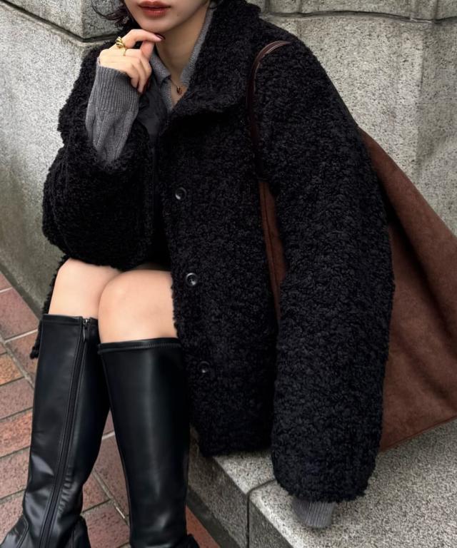 ジュノア（JUNOAH）/2wayカラープードルファーコート