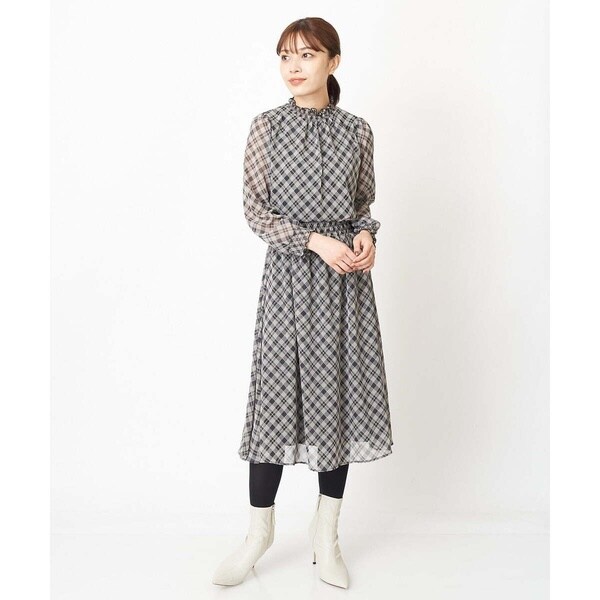 MK ミッシェルクラン/【小さいサイズ】バイアスチェック柄スカート