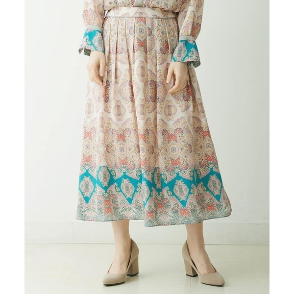 クリスチャンオジャール/【セットアップ対応】グラフィティカルプリントフレアースカート