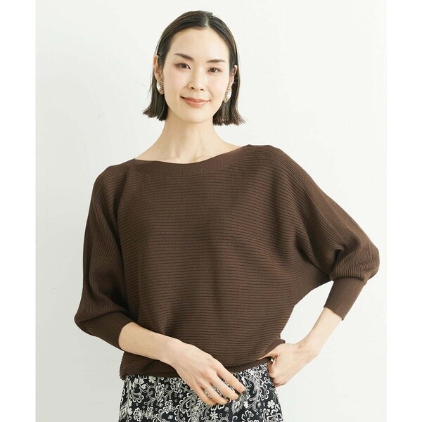 ミッシェルクラン（MICHEL KLEIN）/[小さいサイズ]ホールガーメント(R)ドルマンスリーブニット（7分袖/定番人気/新色追加）_2