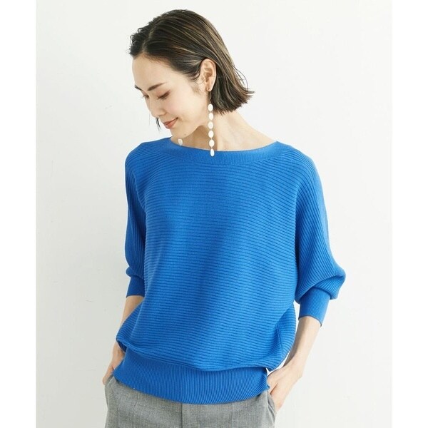 ミッシェルクラン（MICHEL KLEIN）/[小さいサイズ]ホールガーメント(R)ドルマンスリーブニット（7分袖/定番人気/新色追加）_5