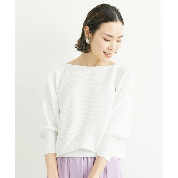 ミッシェルクラン（MICHEL KLEIN）/[小さいサイズ]ホールガーメント(R)ドルマンスリーブニット（7分袖/定番人気/新色追加）_8