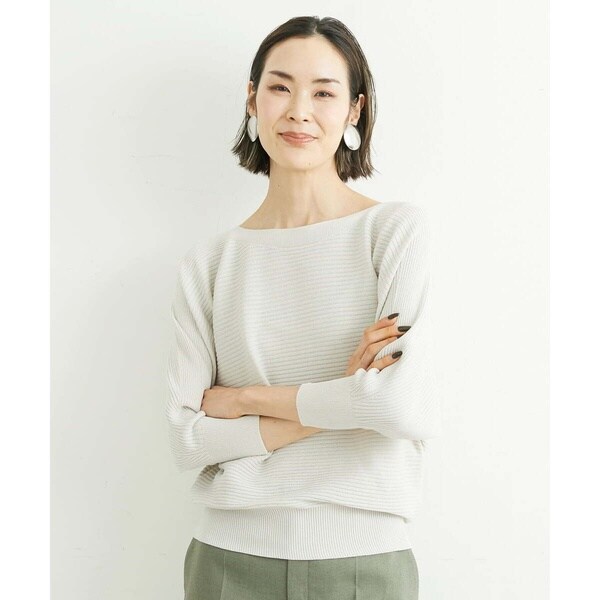 ミッシェルクラン（MICHEL KLEIN）/[小さいサイズ]ホールガーメント(R)ドルマンスリーブニット（7分袖/定番人気/新色追加）_9