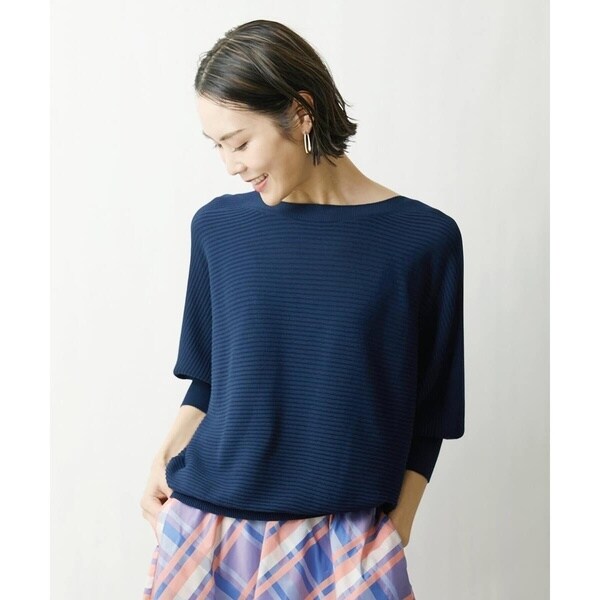 ミッシェルクラン（MICHEL KLEIN）/[小さいサイズ]ホールガーメント(R)ドルマンスリーブニット（7分袖/定番人気/新色追加）_11