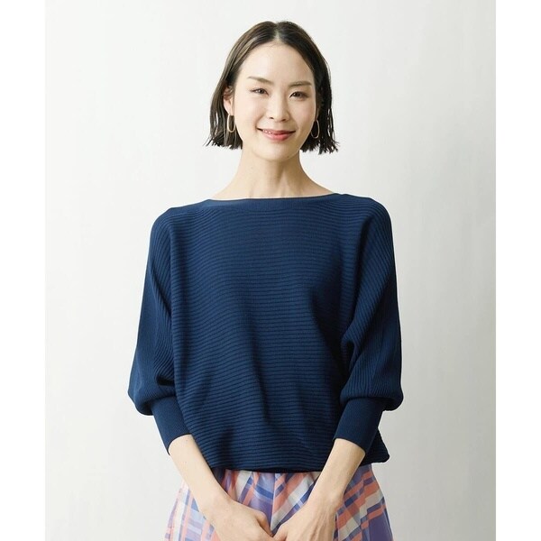 ミッシェルクラン（MICHEL KLEIN）/[小さいサイズ]ホールガーメント(R)ドルマンスリーブニット（7分袖/定番人気/新色追加）_12