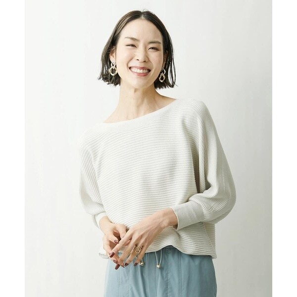 ミッシェルクラン（MICHEL KLEIN）/[小さいサイズ]ホールガーメント(R)ドルマンスリーブニット（7分袖/定番人気/新色追加）_13